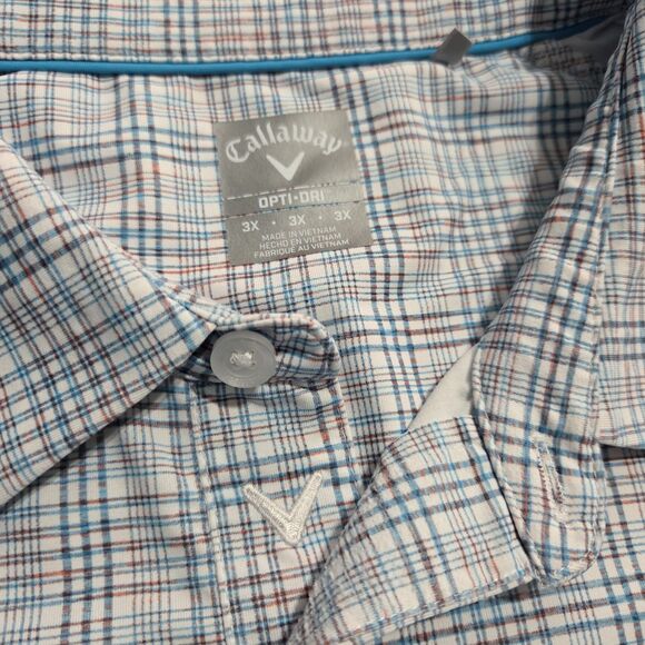 Callaway Polo Shirt Mens 3X Opti-Dri Performance Golf Wicking Swing Tech - Picture 4 of 9